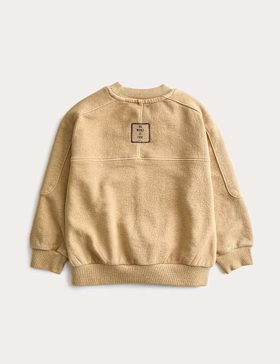 Cotton Rich Badge Sweatshirt (2-8 Yrs)