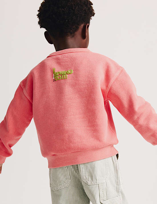 Sweat-shirt en coton &agrave; motif l&eacute;gume (du 1 au 8 ans)