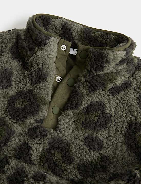 Jacke aus Borg mit Animalprint (2&ndash;8 Jahre)