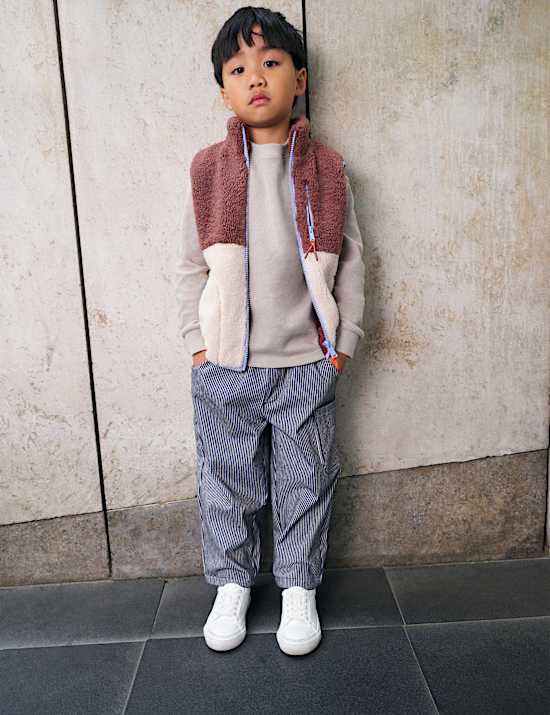 Borg Colour Block Gilet (2-8 Yrs)