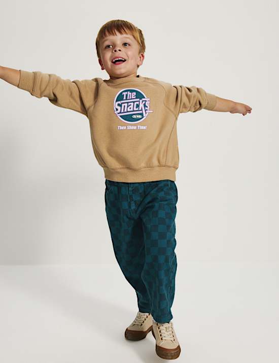 Cotton Rich Graphic Sweatshirt (2-8 Yrs)