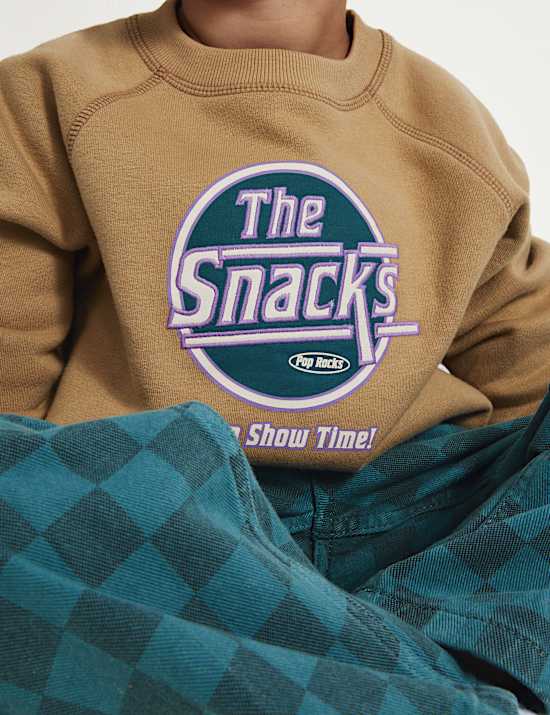 Cotton Rich Graphic Sweatshirt (2-8 Yrs)