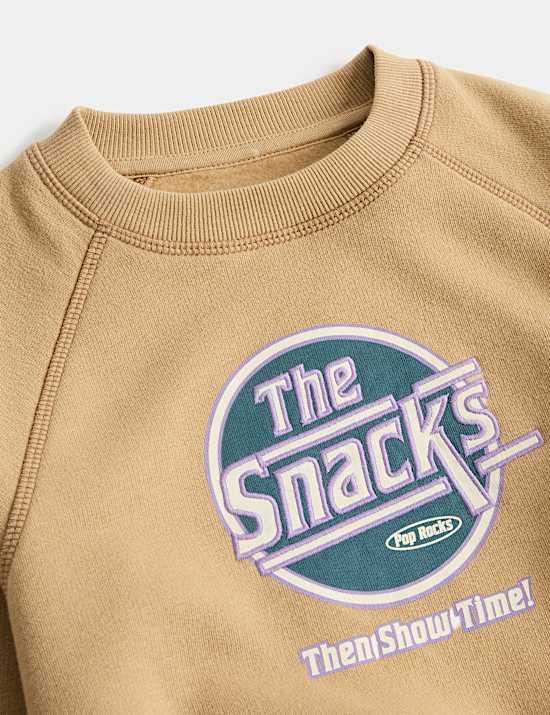 Cotton Rich Graphic Sweatshirt (2-8 Yrs)