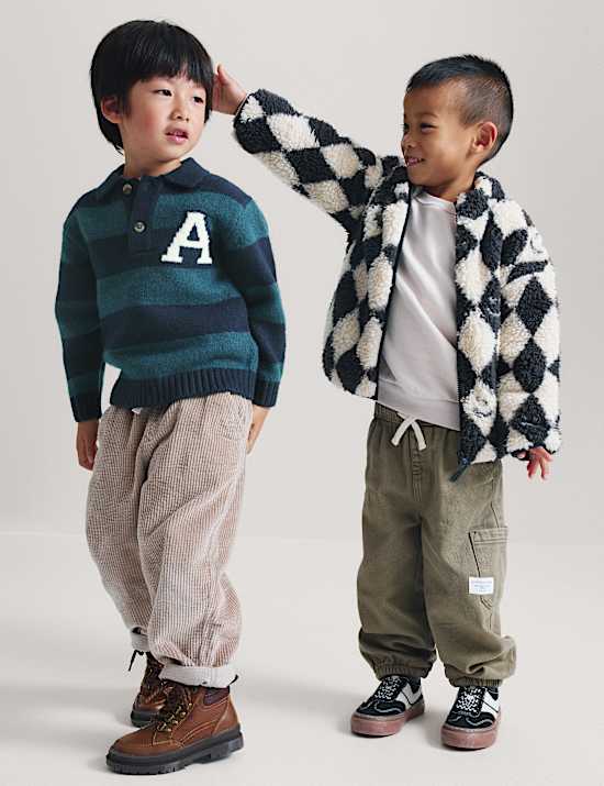 Striped Rugby Knitted Jumper (2-8 Yrs)