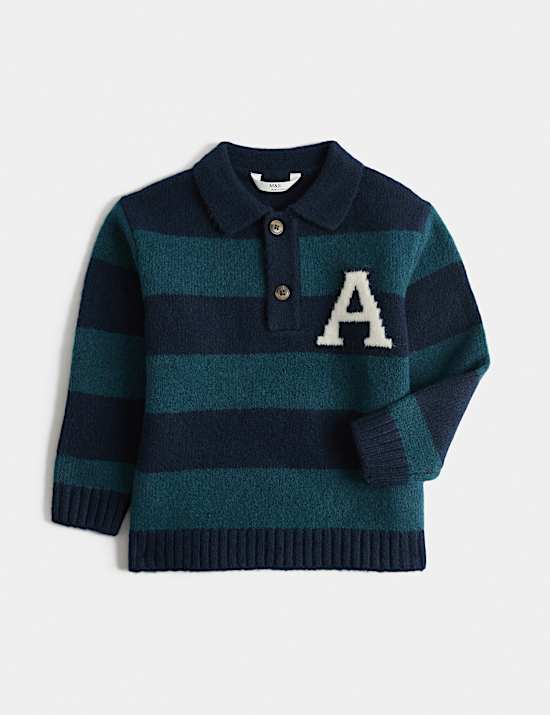 Striped Rugby Knitted Jumper