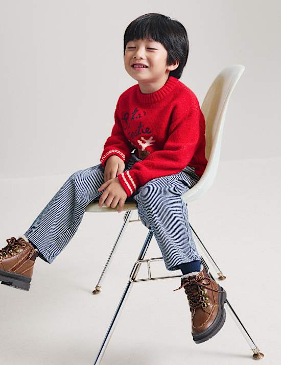 Christmas Reindeer Knitted Jumper (2-8 Yrs)
