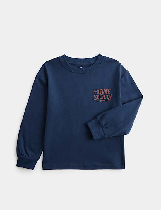 Pure Cotton Band Graphic Top (2-8 Yrs)