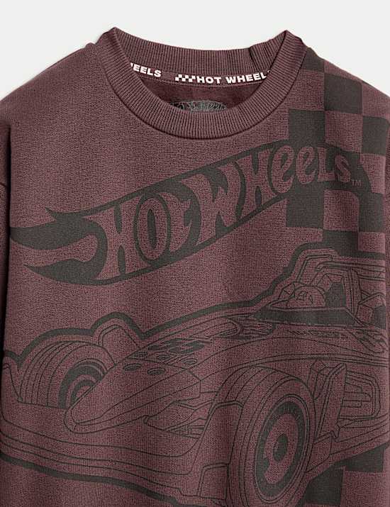 תלבושת 2 חלקים Hot Wheels™‎ מבד עשיר בכותנה (2-‏8 שנים)