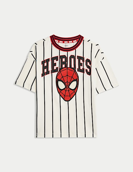 Puur katoenen baseballshirt met Spider-Man™-motief (2-8 jaar)