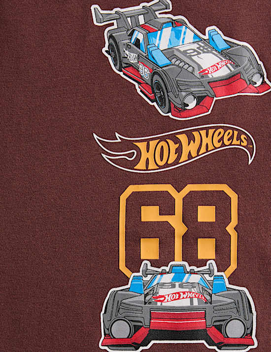 Hot Wheels™ Langarm-Oberteil aus reiner Baumwolle im 2er-Pack (2–8 J.)