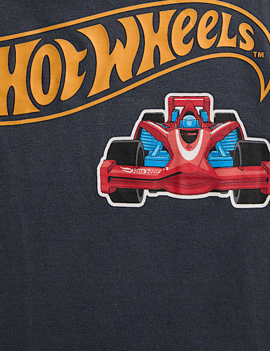 Hot Wheels™ Langarm-Oberteil aus reiner Baumwolle im 2er-Pack (2–8 J.)