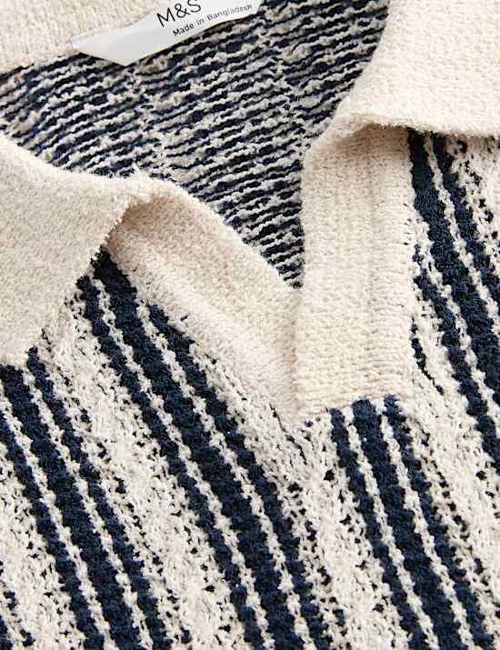 Cotton Rich Striped Knitted Top (2-10 Yrs)