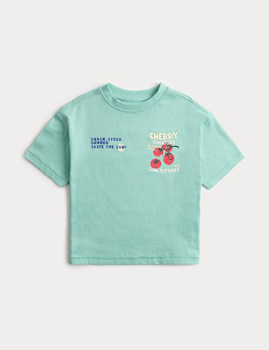 Pure Cotton Graphic T-Shirt (2-8 Yrs)
