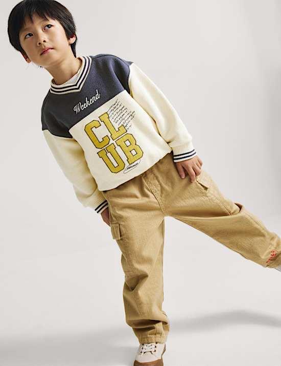 Cotton Rich Graphic Sweatshirt (2-8 Yrs)