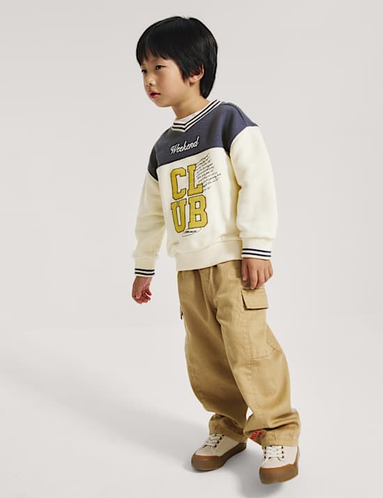Cotton Rich Graphic Sweatshirt (2-8 Yrs)