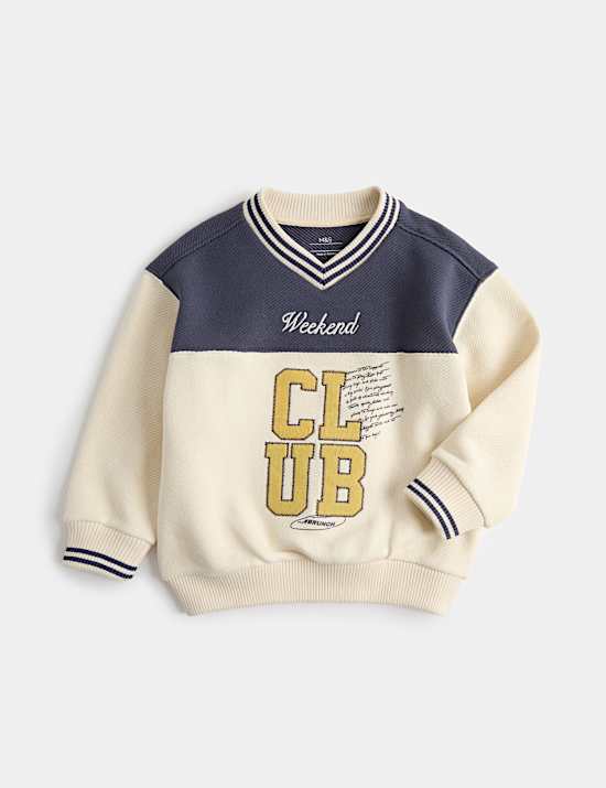 Cotton Rich Graphic Sweatshirt (2-8 Yrs)