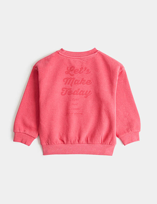 Sudadera de algod&oacute;n con gr&aacute;fico (2-8 a&ntilde;os)