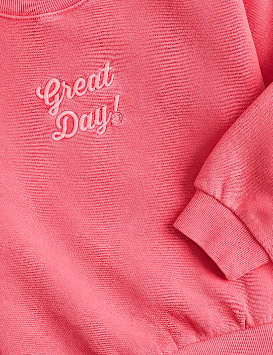 Sudadera de algod&oacute;n con gr&aacute;fico (2-8 a&ntilde;os)