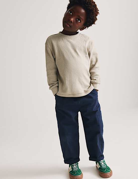 3 Pack Pure Cotton Waffle Tops (2-8 Yrs)