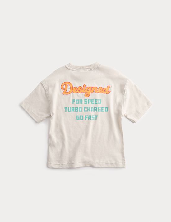 חולצת טי &trade;Hot Wheels מכותנה טהורה (2&rlm;-8 שנים)