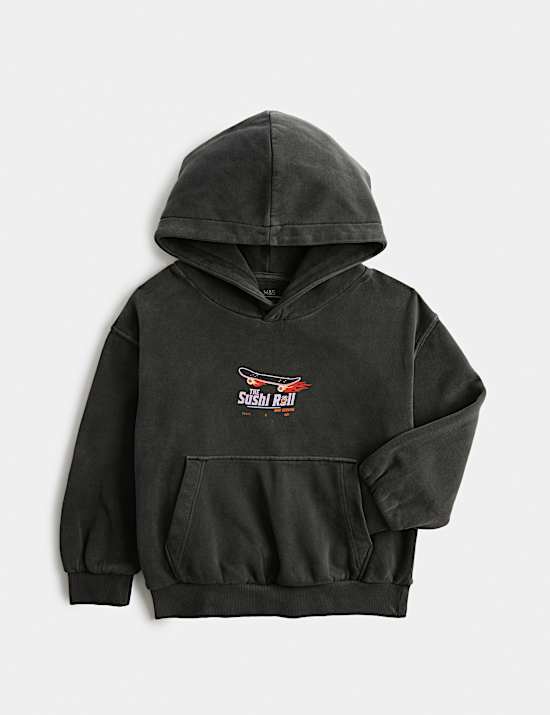 Cotton Rich Sushi Graphic Hoodie (2-8 Yrs)