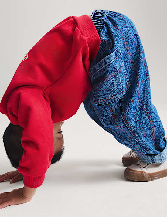 Sweat en coton &agrave; motif No&euml;l (du 2 au 8 ans)