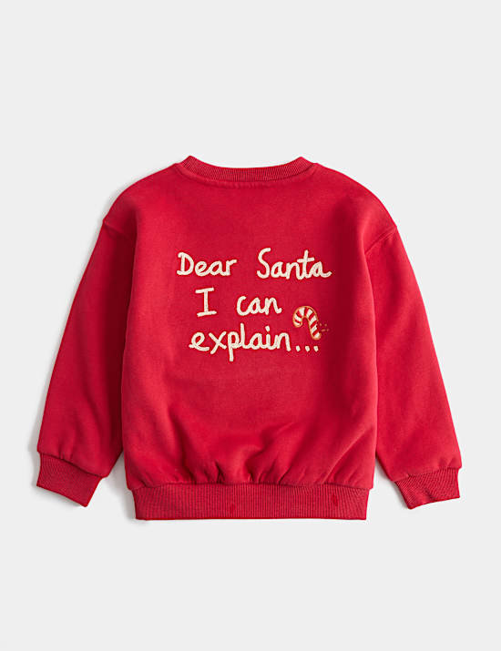 Cotton Rich Christmas Sweatshirt (2-8 Yrs)
