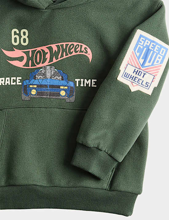 Cotton Rich Hot Wheels&trade; Hoodie (2-8 Yrs)