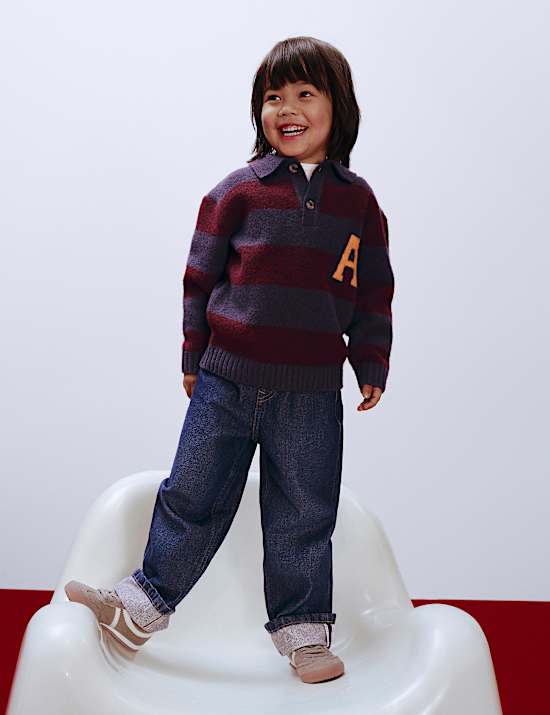 Denim-Jeans mit Umschlag (2–8 J.)