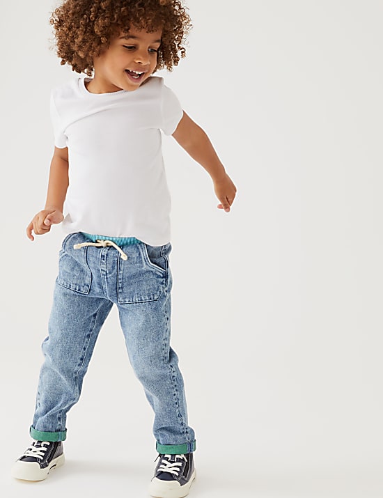 Regular Pure Cotton Jeans