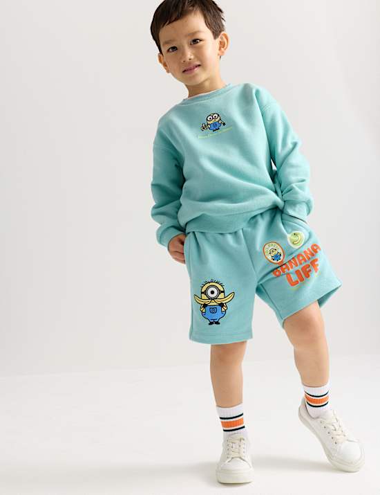 Sweatshirt mit hohem Baumwollanteil und Minions&trade;-Grafik (2&ndash;8 Jahre)