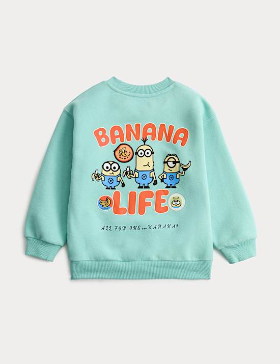 Cotton Rich Minions&trade; Graphic Sweatshirt (2-8 Yrs)