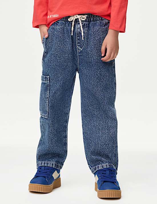 Elasticated Waist Side Pocket Denim Jeans (2-8 Yrs)