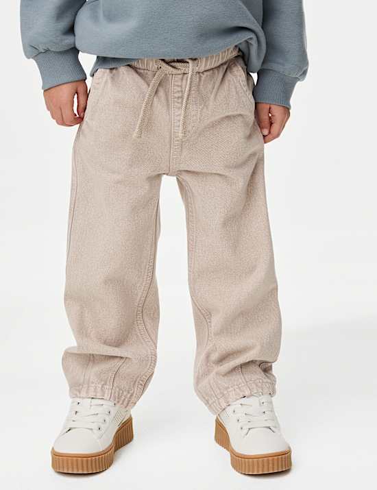 Coloured Denim Drawstring Waist Jeans (2-8 Yrs)