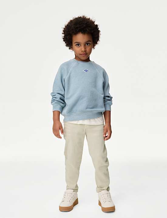 Skinny Cotton Rich Elasticated Waist Jeans (2-8 Yrs)