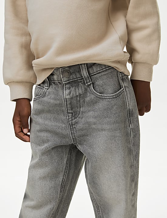 Relaxed Pure Cotton Elasticated Waist Jeans (2-8 Yrs)