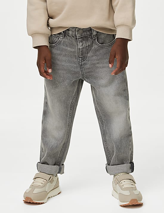 Relaxed Pure Cotton Elasticated Waist Jeans (2-8 Yrs)