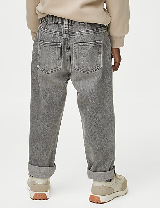 Relaxed Pure Cotton Elasticated Waist Jeans (2-8 Yrs)