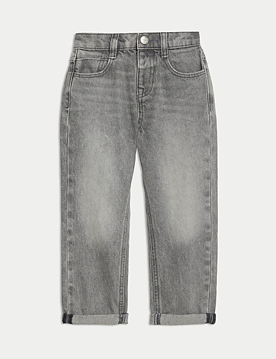 Relaxed Pure Cotton Elasticated Waist Jeans (2-8 Yrs)