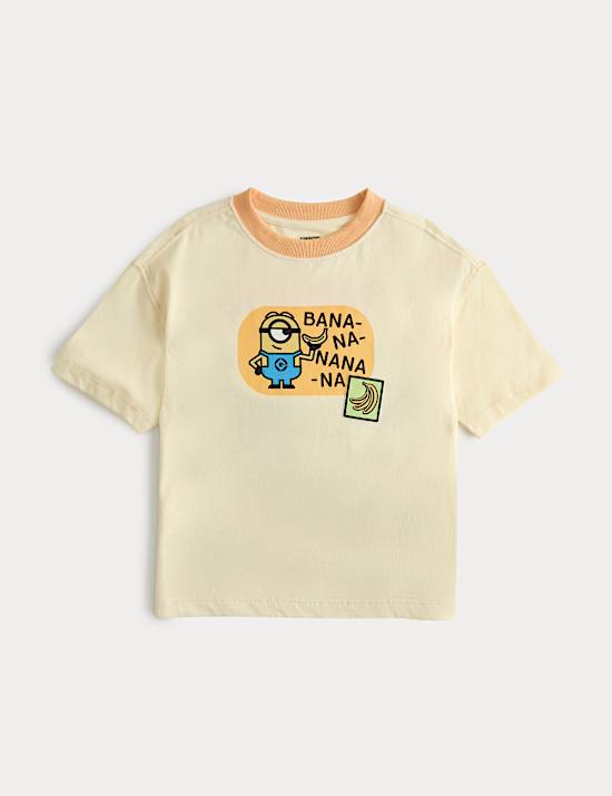 Pure Cotton Minions&trade; Graphic T-Shirt (2-8 Yrs)