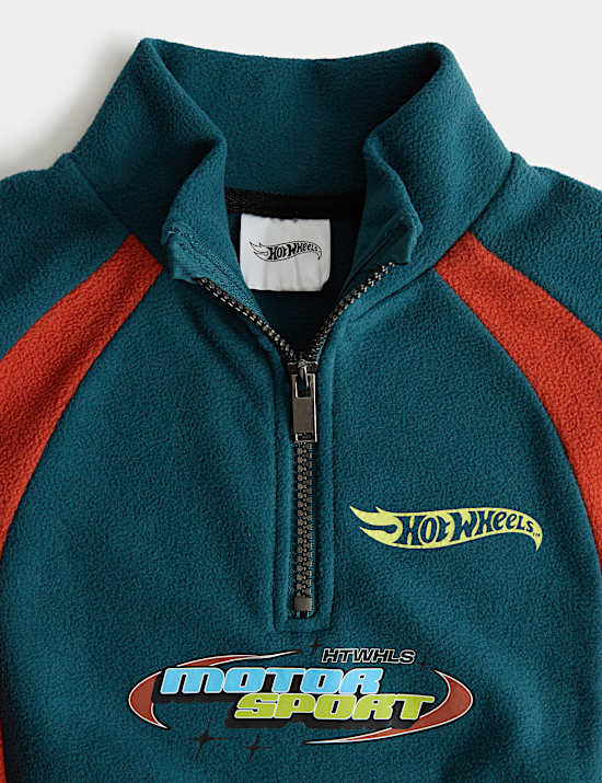 Fleece Hot Wheels&trade; Half Zip Jacket (2-8 Yrs)