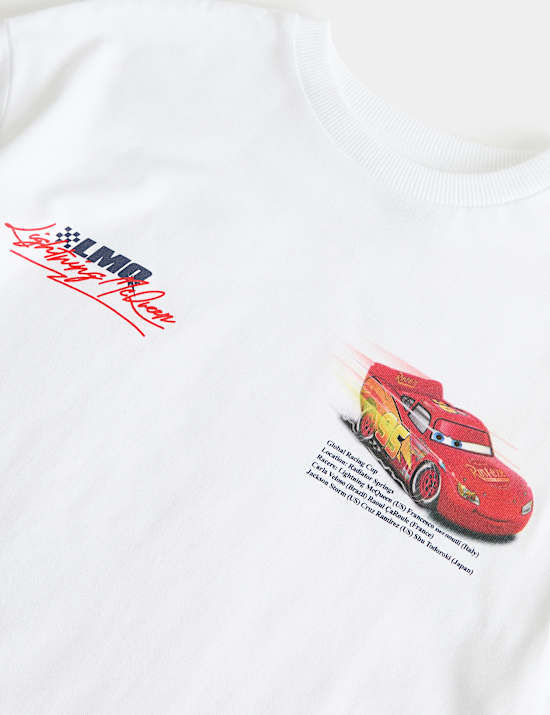 2 Pack Pure Cotton Disney Cars&trade; T-Shirts (2-8 Yrs)