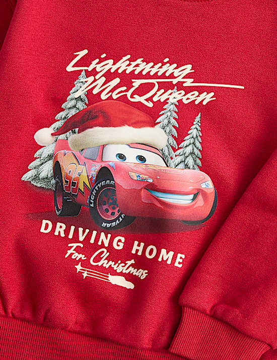 Cotton Rich Cars&trade; Christmas Sweatshirt (2-8 Yrs)