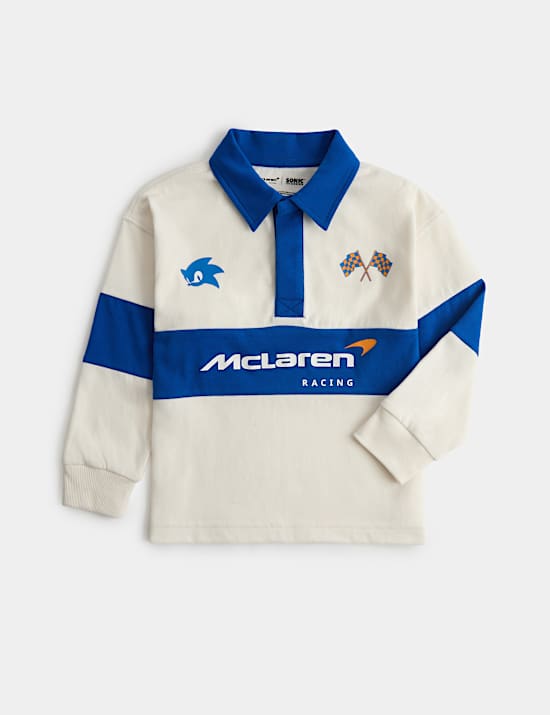 Pure Cotton Sonic&trade;️ X McLaren&trade;️ Rugby Top (2-8 Yrs)