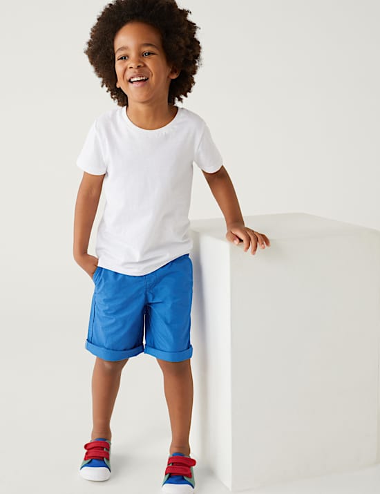 2pk Pure Cotton Plain Shorts