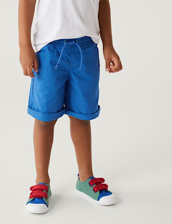 2pk Pure Cotton Plain Shorts