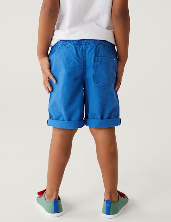 2pk Pure Cotton Plain Shorts