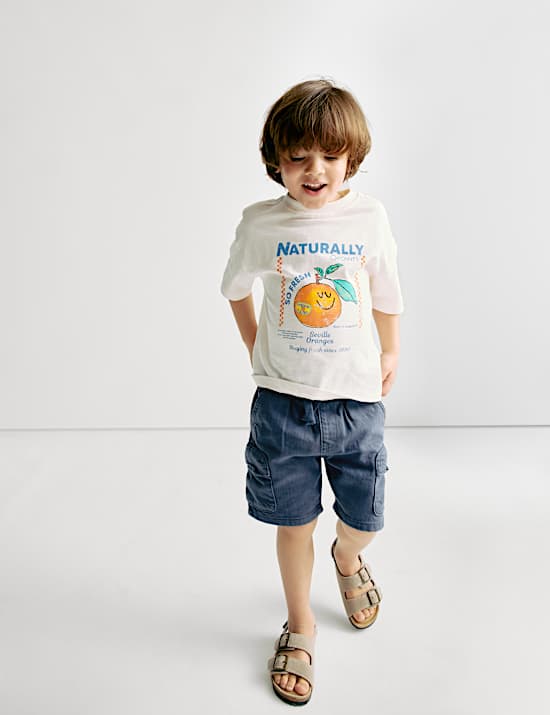 Cotton Rich Cargo Shorts (2-8 Yrs)