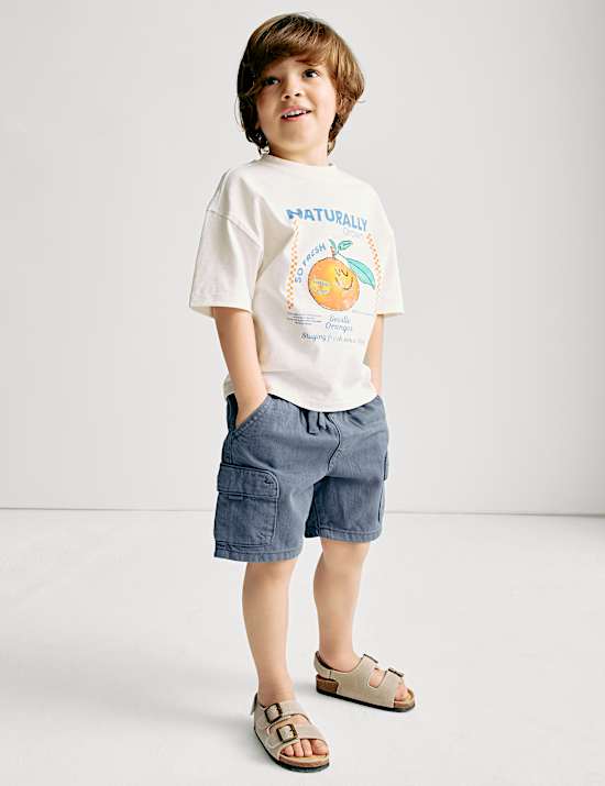 Cotton Rich Cargo Shorts (2-8 Yrs)