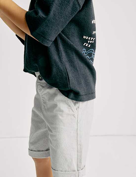 Cotton Rich Striped Chino Shorts (2-8 Yrs)